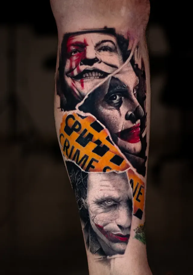Color realizam rukav sa pop-kulturnim motivima – The Black Dahlia Tattoo Studio